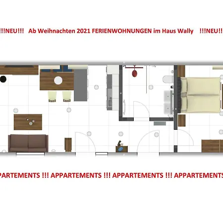 Haus Wally 3* ノイシュティフト・イム・シュトゥーバイタール